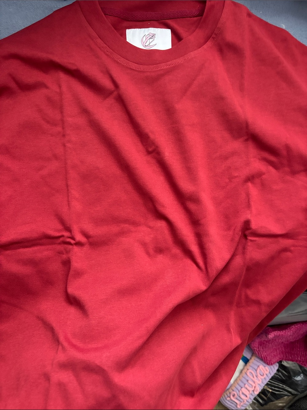 Classic Red Crewneck Tee